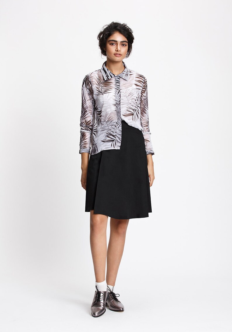 midi skirt office wear