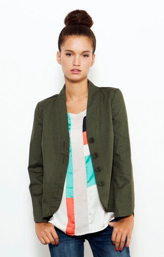olive green spring jacket