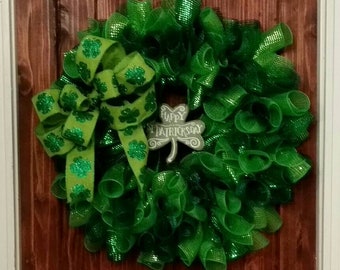 St. Patricks Day Wreath, Saint Patrick's Day Wreath, St. Paddy's Day Wreath, Shamrock Wreath, St. Patrick's Day Door Hanger