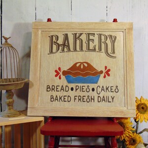 Large Handmade Wooden Bakery Sign Bakery Sign Kitchen Decor - Etsy