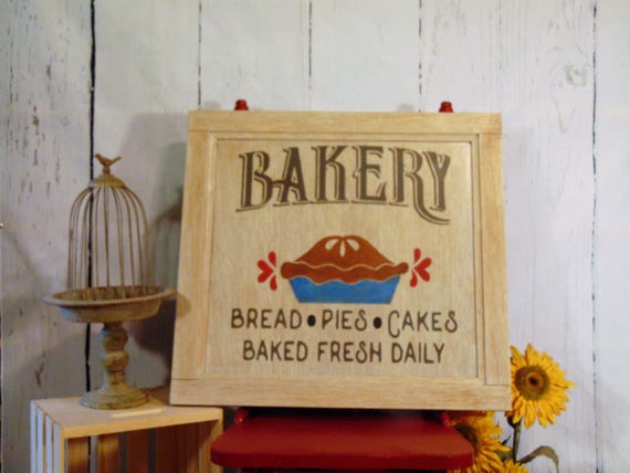 Large Handmade Wooden Bakery Sign Bakery Sign Kitchen Decor | Etsy