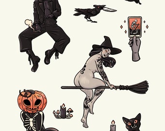 Happy Halloween Sticker Sheet Set