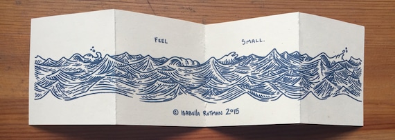 Feel Small Accordion Book and Print - Etsy