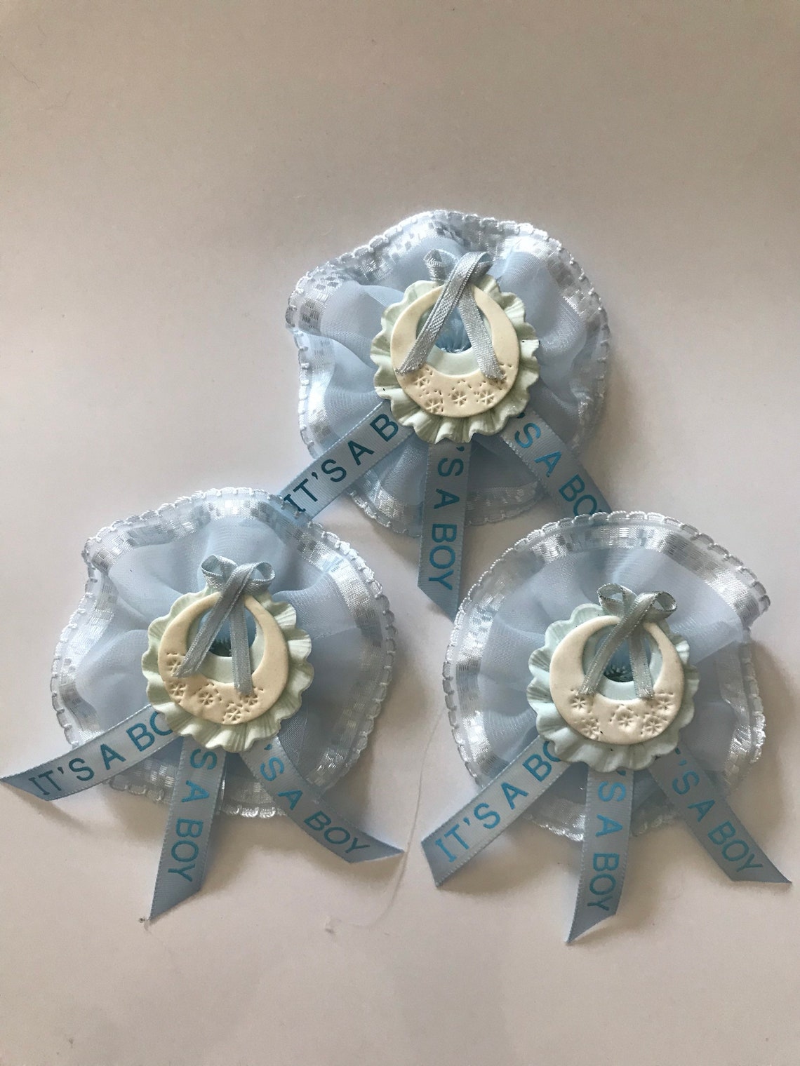 12 Adorable Baby Shower Corsage // Capias// Baby Shower Favors Etsy