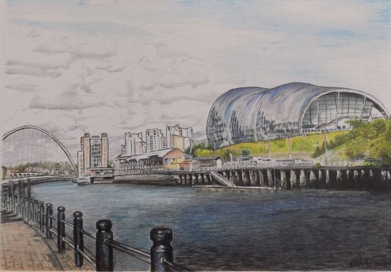 Tyne Bridges Newcastle limited edition print