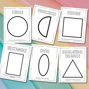 Circle, square, triangle coloring sheet for toddlers and preschoolers