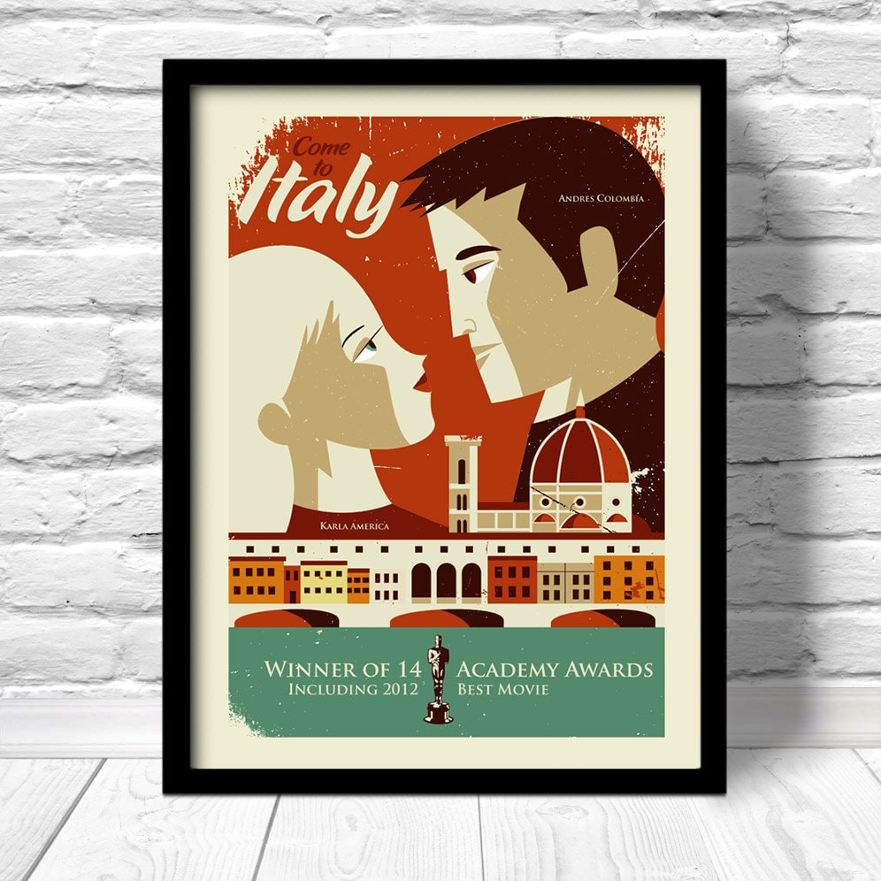 Custom Movie Poster Personalized love story print 100 Etsy