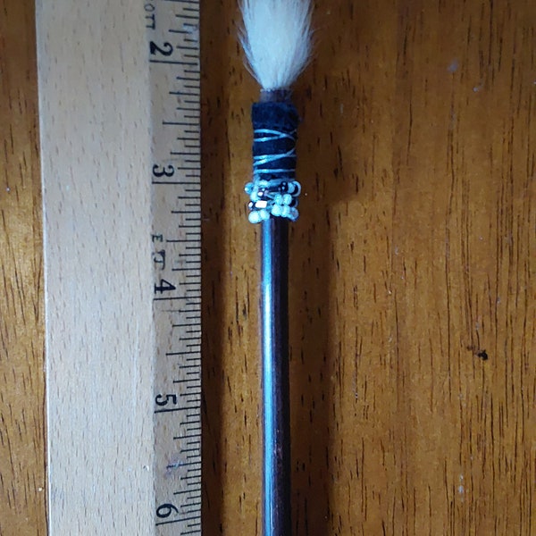 mini fox fur paintbrush/art supplies/artist gift