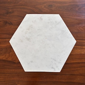 Genuine Marble Serving Tray / Cheese Board /  Pastry Board / Large / 16&quot; x 14&quot; x 1/2&quot;