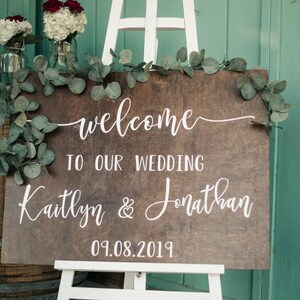 Welcome Sign, Wedding Welcome Sign, Wedding Wood Sign, Custom Wedding Sign, Wedding Signage, Wedding Decor