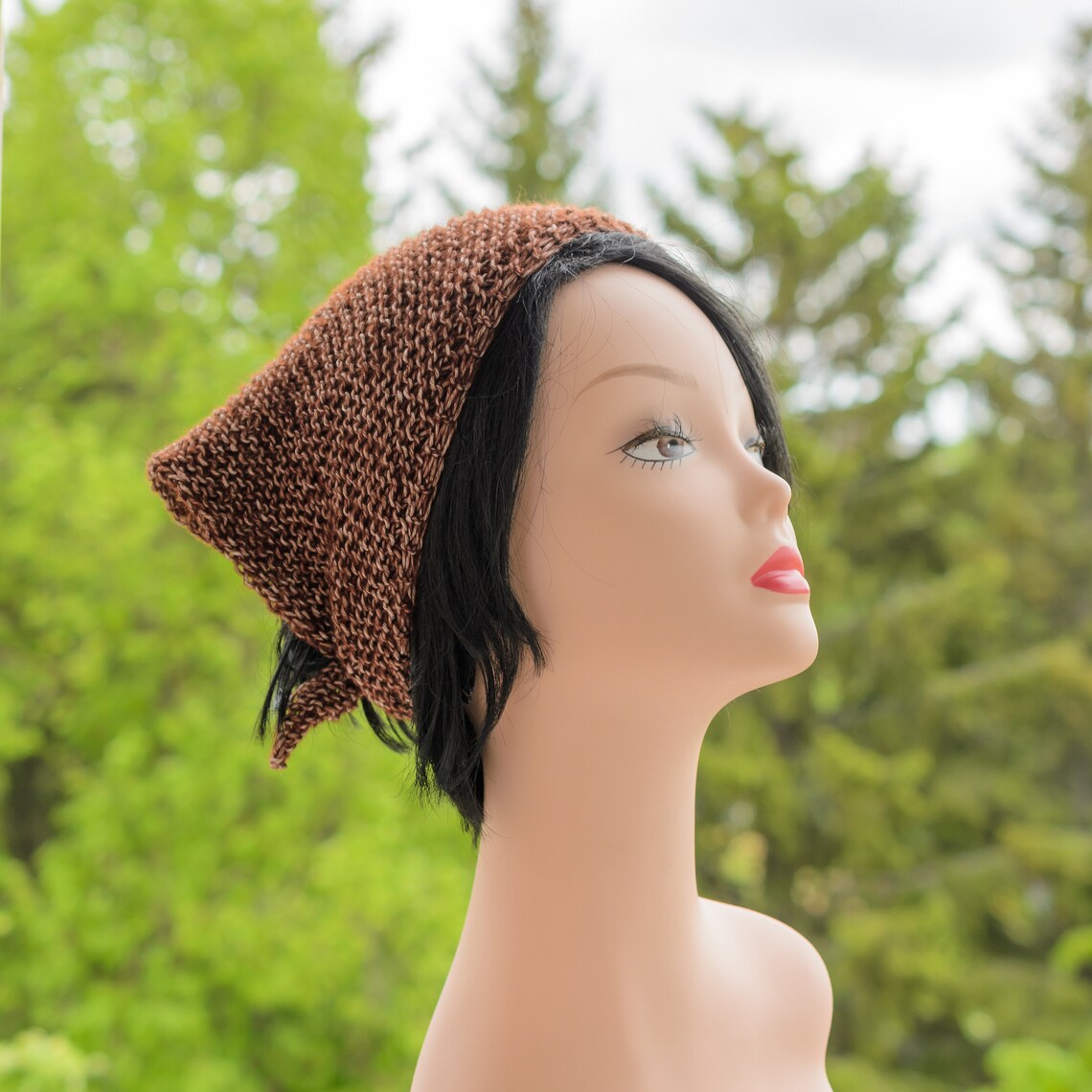 Kerchief Bandana Shawl Scarf Cotton Hair Loss Headband Hair Etsy