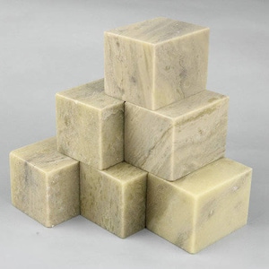Siegel Name Stempel Schnitzen Gravur 4x4x5cm Quadrat Beige | 5 Stk Set | DIY Siegel leere Kit Speckstein Orientalartmaterial Kalligraphie Versorgung