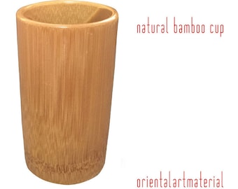 Natural Bamboo Brush Container 9 or 12cm height 5-6 or 6-7cm diameter Orientalartmaterial Calligraphy Supply