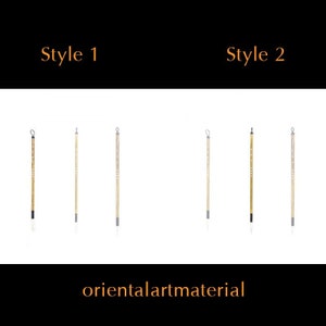GOAT HAIR BRUSH Single Set | Small Long Goat Hair Brush | Fine Line, Landscape, Writing, Character Brush  | Orientalartmaterial Supply