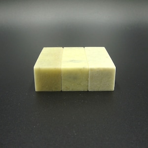Gravura de Selo | Pedra-sabão de pedra de vedação | 1,5x1,5 | 1,8x1,8 | 2x2 x5cm Quadrado Verde | Conjuntos de 5/10 peças | Selo em branco | Material de arte oriental