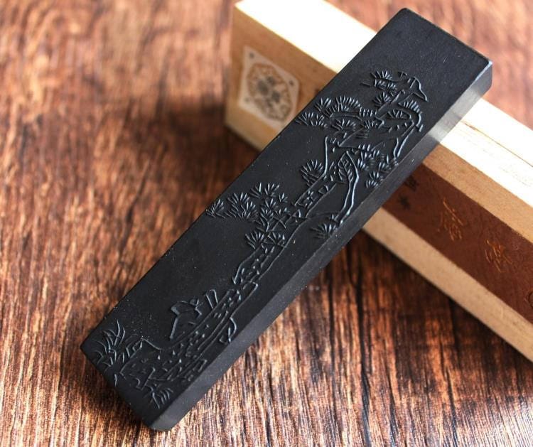 Easyou Hukaiwen Ink Block Handmade Refined Pine Soot Ink Stick for Chinese  Japanese Calligraphy and Painting 31g