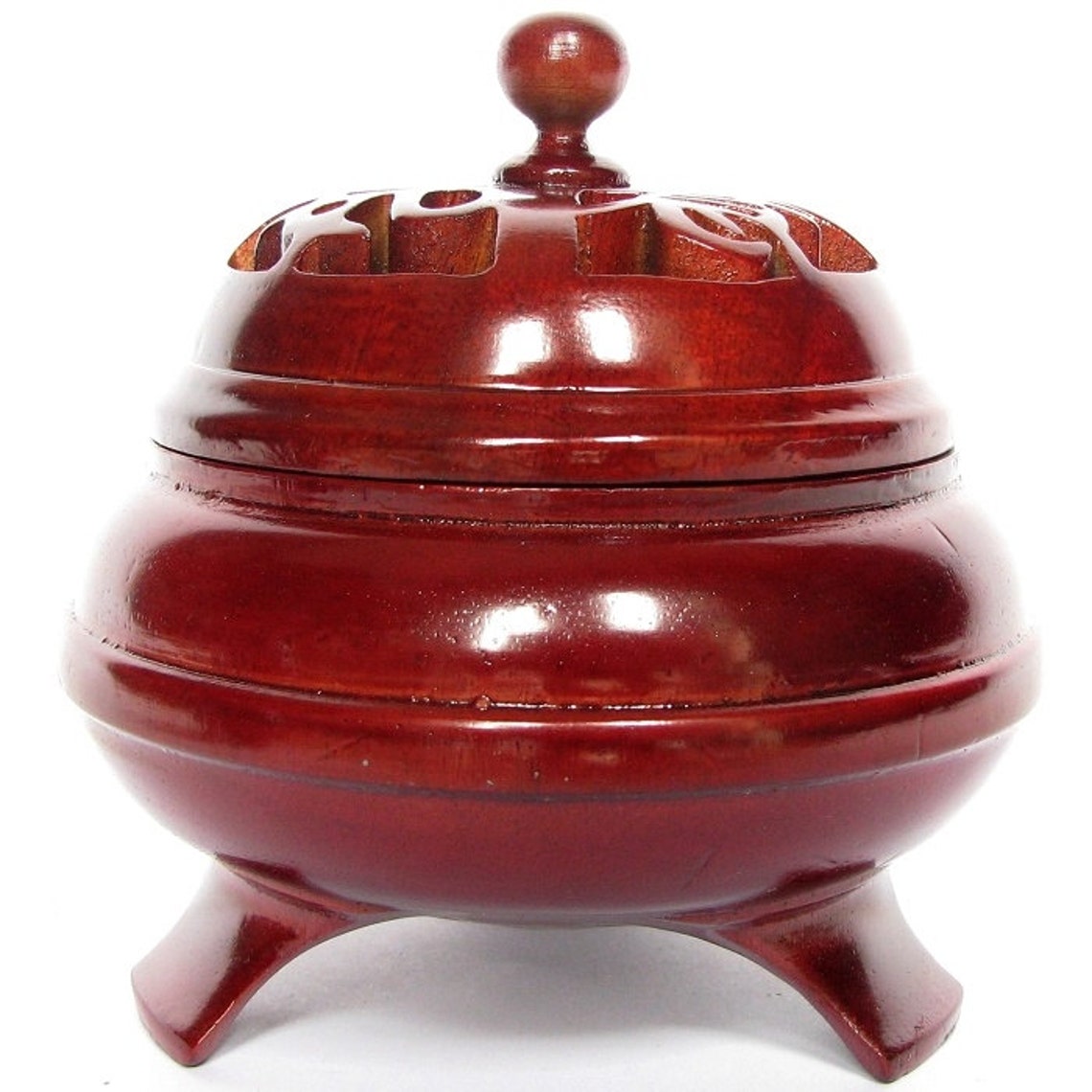 Handmade Natural Red Wood Censer Incense Burner Incense Etsy Australia