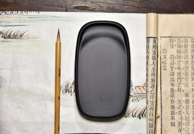中国黒硯 手作り書道用硯 プール付き 9スタイル ミニマルで