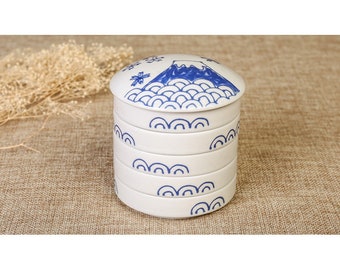 Hand-Painted Ceramic Ink Palette: Stackable Watercolor Plate