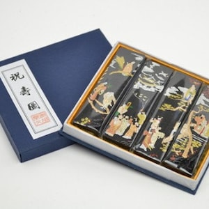 Hu Kaiwen Tung Oil Ruß Ink Stick | Berühmte Classic Ink Block Set | 125g | Wunderschön Handgemachte Duft Orientalartmaterial Kalligraphie Supply
