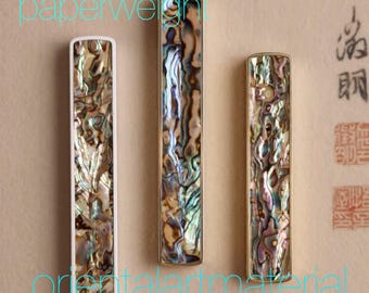Briefbeschwerer aus massivem Messing: Metall Linealgewicht, Orientalischer Stil