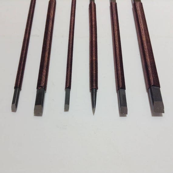Kit De Ciseaux à Graver En Acier Tungstène – 8 Pièces Pour Sculpture Sur Bois, Pierre Et Artisanat - 12