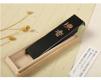 Barra de tinta negra Chen Xiang: material para caligrafía oriental