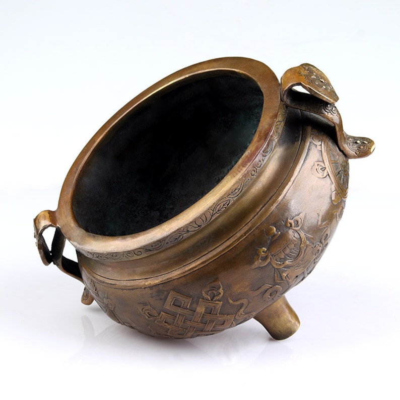 INCENSE BURNER POTS Buddhist Monestary Hand Bronze Etsy