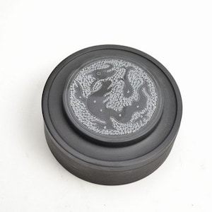 9.8 x 0.7 x 2.9 x 3.6 cm natuurlijke steen Chinese Inkstone/kaars Dragon-0013 Orientalartmaterial kalligrafie levering