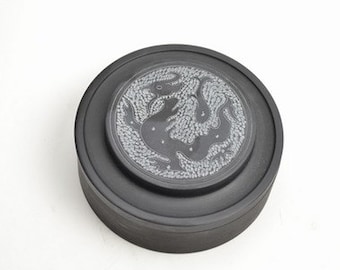 9.8x0.7x2.9x3.6cm Natural Stone Chinese Inkstone / Candle Dragon - 0013 Orientalartmaterial Calligraphy Supply