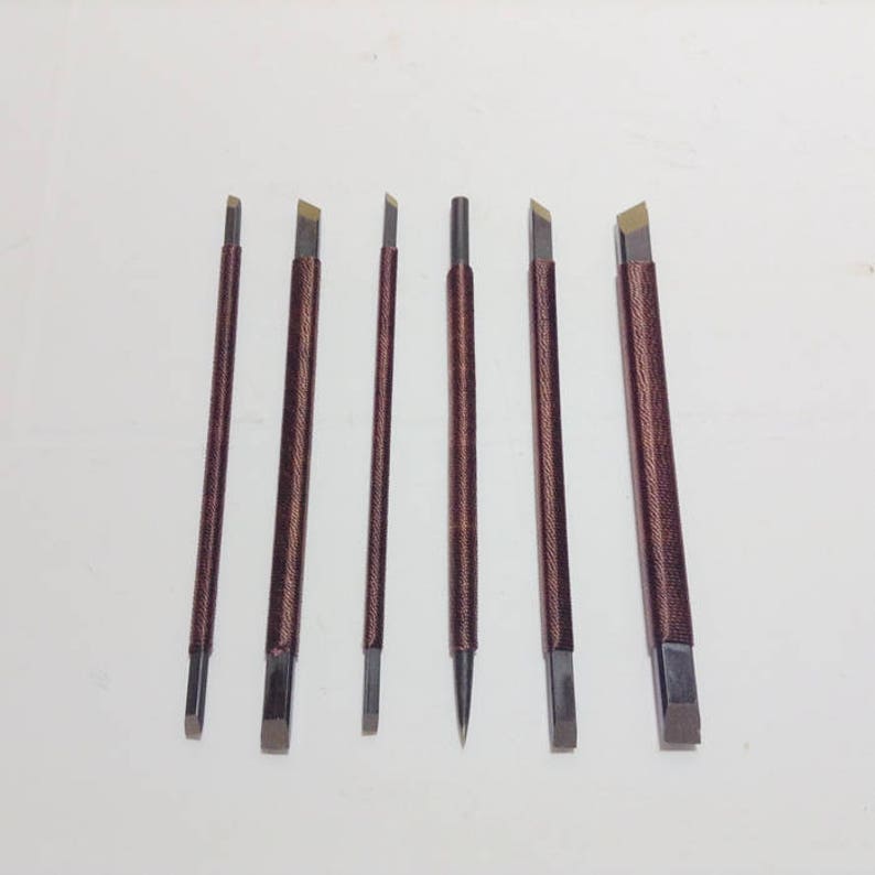 CARVING KNIFE SET Double Edged Carved Knife Carving Tools Etsy