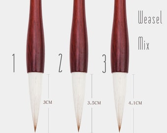 Goat Weasel Hair Calligraphy Brush: Oriental Art Supply