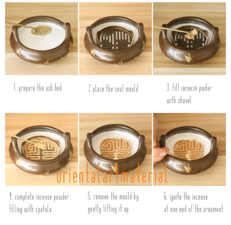 INCENSE BURNER MOLD Seals Fragrant Powder Seals Shaping Tools Etsy