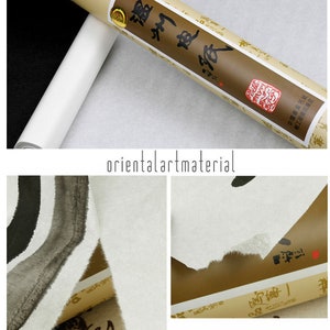 Rotolo di carta di gelso / 0,35 x 25 m / 0,46 x 25 m / Carta artigianale, pittura, calligrafia, arte, lanterna, decorazione Orientalartmaterial Supply