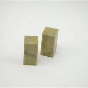 SQUARE SEAL STONE / 2.5x2.5x5cm Qingtian Seal Stone / Incisione Scultura Sigillo Produzione / / Orientalartmaterial Calligrafia Fornitura