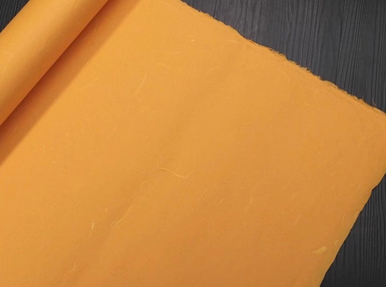 Carta Pi di gelso colorata 140x70 cm con fibre visibili / Carta Xuan semi-dimensionata / 4 colori - Confezione da 40 fogli immagine 4