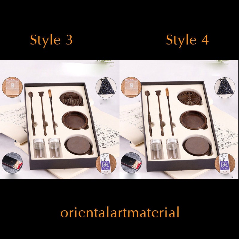 Antique Bronze Incense Burner Set Diy Aromatherapy Kit