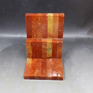 Siegel-Stempel-Gravur | Siegel Stein Speckstein | 1x1 / 1.5x1.5 / x5cm Rot gelb Platz | 5/10 Stück Sets | Siegel blank | Orientalartmaterial