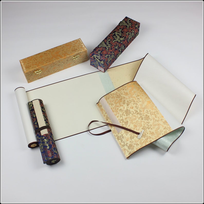 Raw Xuan Paper Scroll: Oriental Calligraphy Supply (30x500cm) image 2