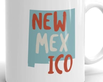 New Mexico USA Coffee Mug - NM State of New Mexico Souvenir Cup - New Mexico Mug - New Mexico Cup