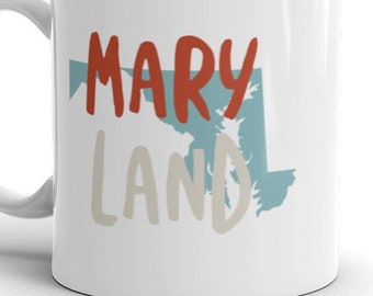 Maryland USA Coffee Mug - MD State of Maryland Souvenir Cup - Maryland Mug -Maryland Cup