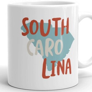 South Carolina USA Coffee Cup - SC State of South Carolina Souvenir Cup - South Carolina Mug - South Carolina Cup