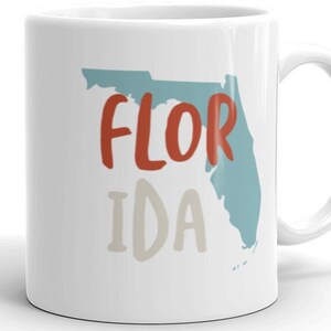 Florida USA Coffee Mug - FL State of Florida Souvenir Cup -  Florida Mug - Florida Gift