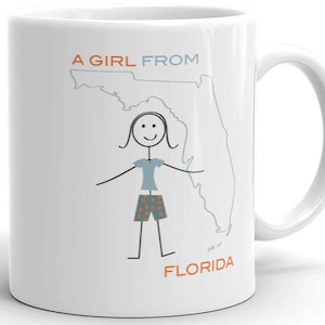 Funny Womens Florida Coffee Mug - Florida Gift - Womens Florida Girl Coffee Cup  - Florida Mug - Florida Cup