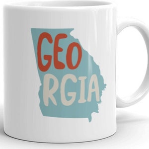 Georgia USA  Coffee Mug - GA State of Georgia Souvenir Cup - Georgia Mug
