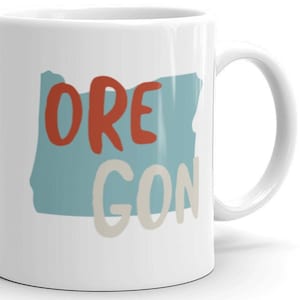 Oregon USA Coffee Mug - OR State of Oregon Souvenir Cup - Oregon Mug - Oregon Cup