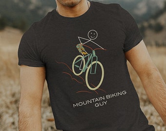 Funny Mens Mountain Biking T-Shirt, Boys Mountain Biker Gift - Mountain Biking Gift - Mountain Biking Shirt - Mountain Biker Tee