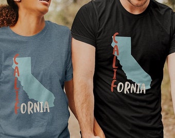 California USA Unisex T-Shirt - CA State of California Souvenir Shirt - California Tee
