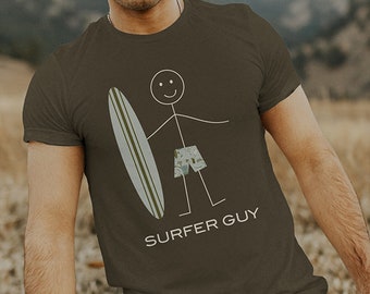 Funny Mens Surfing Design, Boy Surfer Gift - Surfing Gift - Men Surfer Shirt - Boys Surfing Tee - Surf T-Shirt - Surf Shirt
