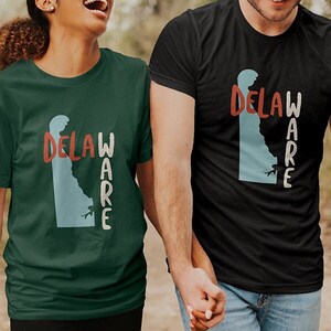 Delaware USA Unisex T-Shirt - DE State of Delaware Souvenir Shirt - Delaware Tee